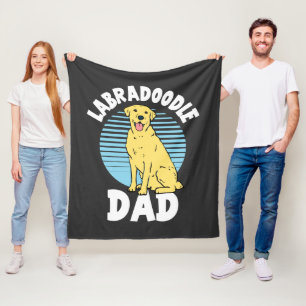 Couverture Polaire Labradoodle Papa mignon Lab Chig Gag