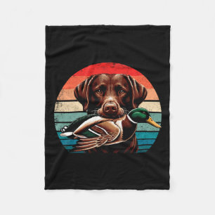 Couverture Polaire Labrador Retriever Avec Chasse Au Canard Mallard