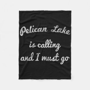 Couverture Polaire Lac Pelican Minnesota Pêche Drôle Camping Été