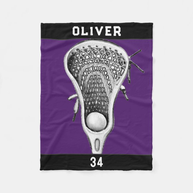 Couverture Polaire Lacrosse Team Purple (Devant)