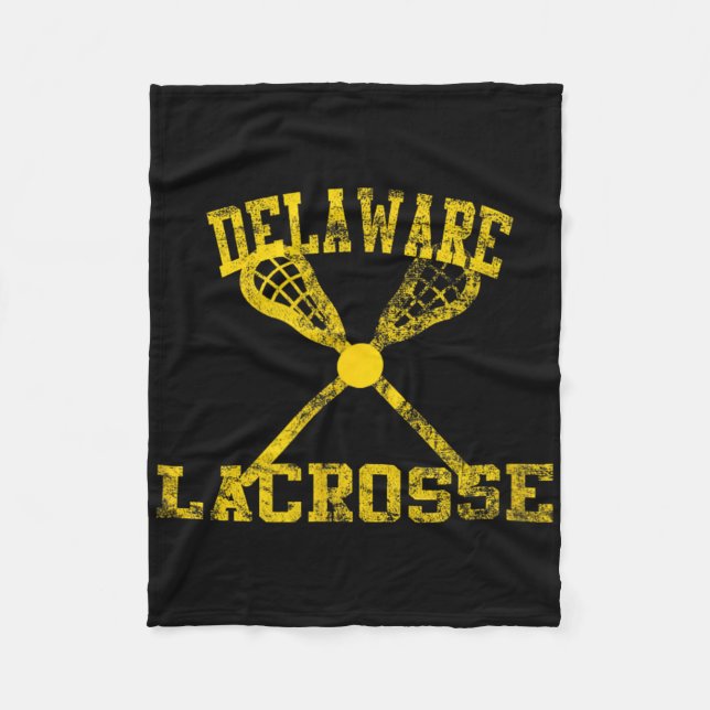 Couverture Polaire Lacrosse vintage Delaware (Devant)