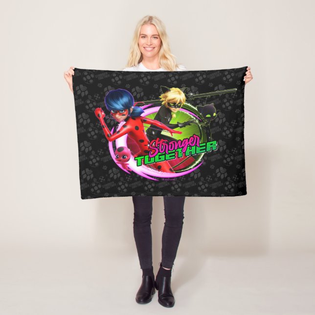 Couverture Polaire Ladybug & Cat Noir | Ensemble plus fort (En situation)