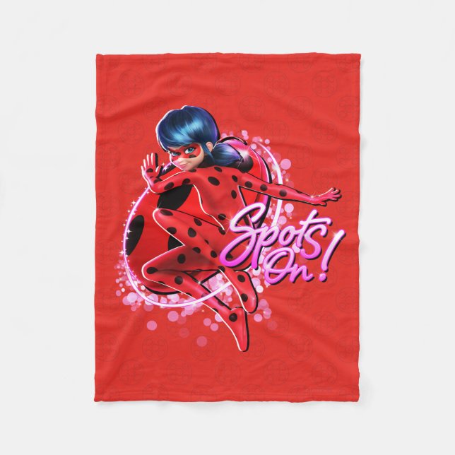 Couverture Polaire Ladybug miraculeux | Spots Sur Graphic (Devant)