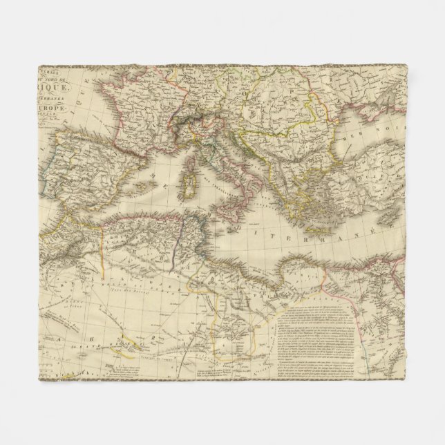 Couverture Polaire L'Afrique du Nord, la mer Méditerranée (Devant (Horizontal))