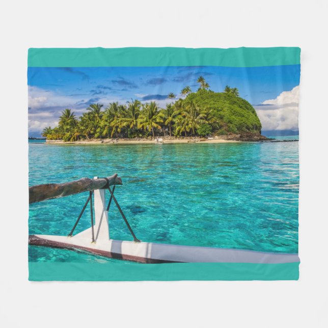 Couverture Polaire Lagon de Bora Bora (Devant (Horizontal))