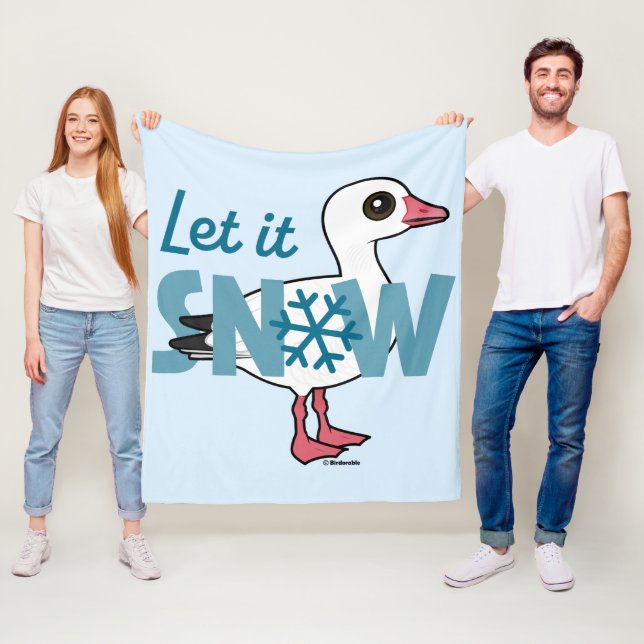 Couverture Polaire Laisse-le neiger ! (En situation)