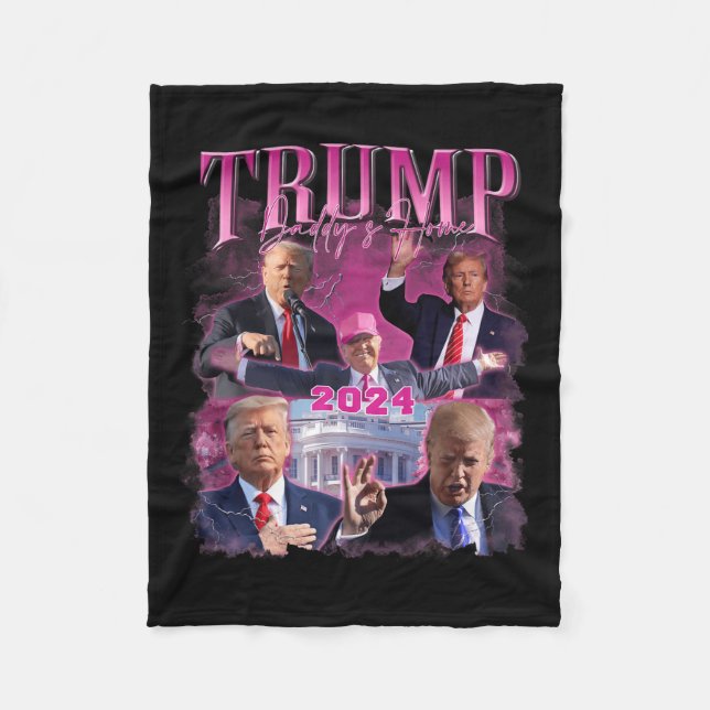 Couverture Polaire L'Amérique nous rappelle le drapeau américain Trum (Devant)