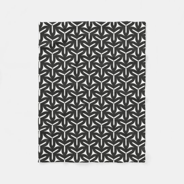 Couverture Polaire Lames gothiques Motif Blanche polaire (Devant)