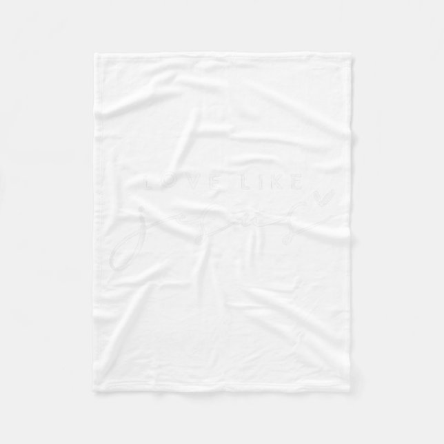 Couverture Polaire L'Amour Chrétien Comme Jésus Joyeux Noël Femme G (Devant)