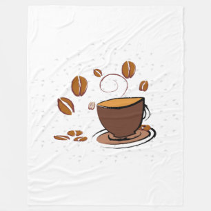 Couverture Polaire L'amour du café