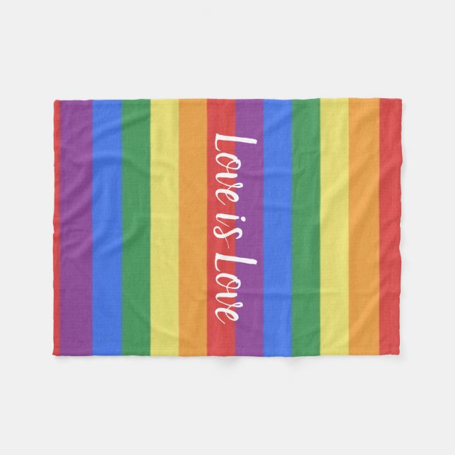Couverture Polaire L'amour est l'amour Fleece Blanket (Devant (Horizontal))