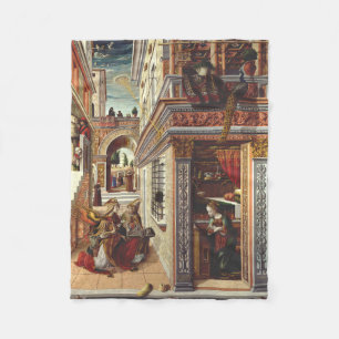 Couverture Polaire L'Annonciation Carlo Crivelli Art de la Renaissanc