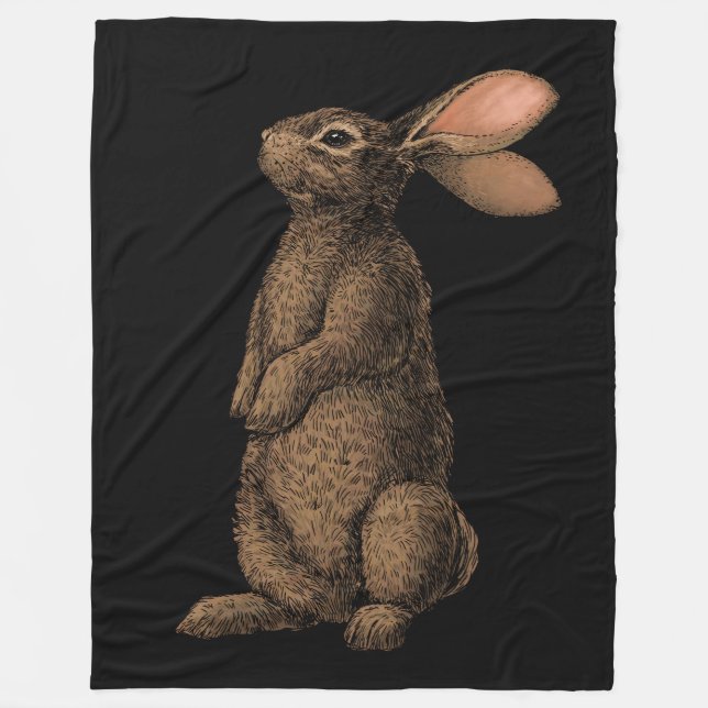 Couverture Polaire Lapin (Devant)
