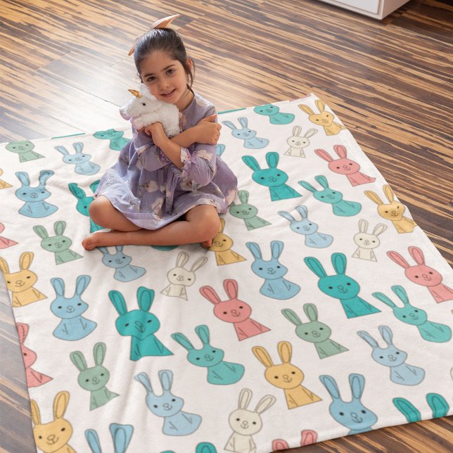 Couverture Polaire Lapin de Pâques (Créateur téléchargé)