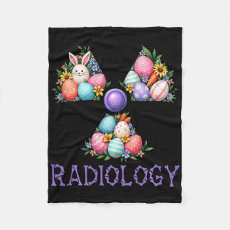 Couverture Polaire Lapin de Pâques de radiologie Œuf Manches Longues