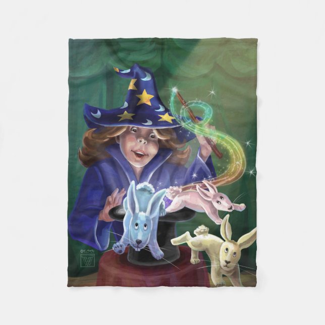 Couverture Polaire Lapins d'une magie Casquette (Devant)