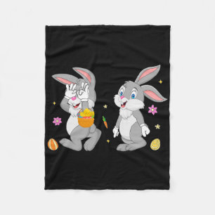 Couverture Polaire Lapins Mignons Griddy Danse Jour de Pâques Garçons