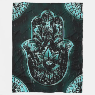 Couverture Polaire L'art oculaire de Hamsa Hand Fatima