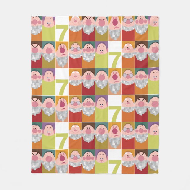 Couverture Polaire L'Art Stylisé Des Sept Nains (Devant)