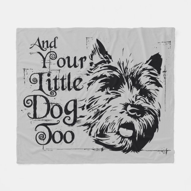 Couverture Polaire L'Assistant D'Oz™ | Et Ton Petit Chien Aussi (Devant (Horizontal))