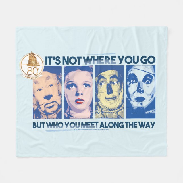 Couverture Polaire L'Assistant D'Oz™ | Qui Vous Rencontrez En Chemin (Devant (Horizontal))