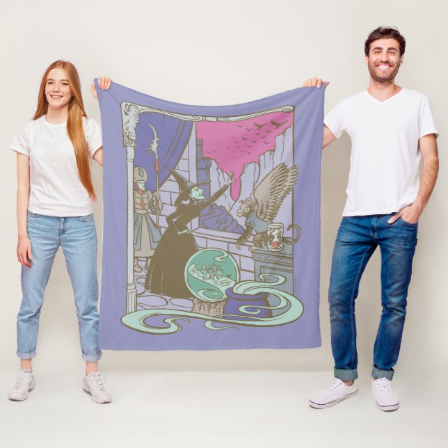 Couverture Polaire L'Assistant D'Oz™ | Storybook Wicked Witch™ (En situation)