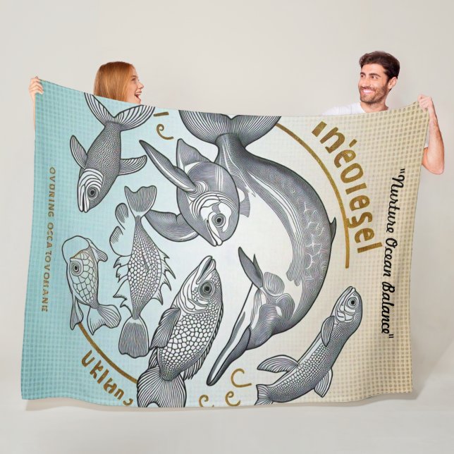 Couverture Polaire "Last Chance for Coral" (En situation)