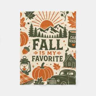 Couverture Polaire L'automne est ma saison préférée