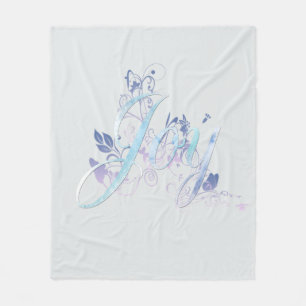 Couverture Polaire Lavande et joie bleue