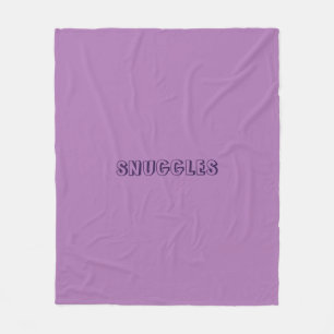 Couverture Polaire Lavande violette violette "Snuggets"