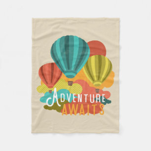 Couverture Polaire L'aventure chaude de ballon à air attend le regard