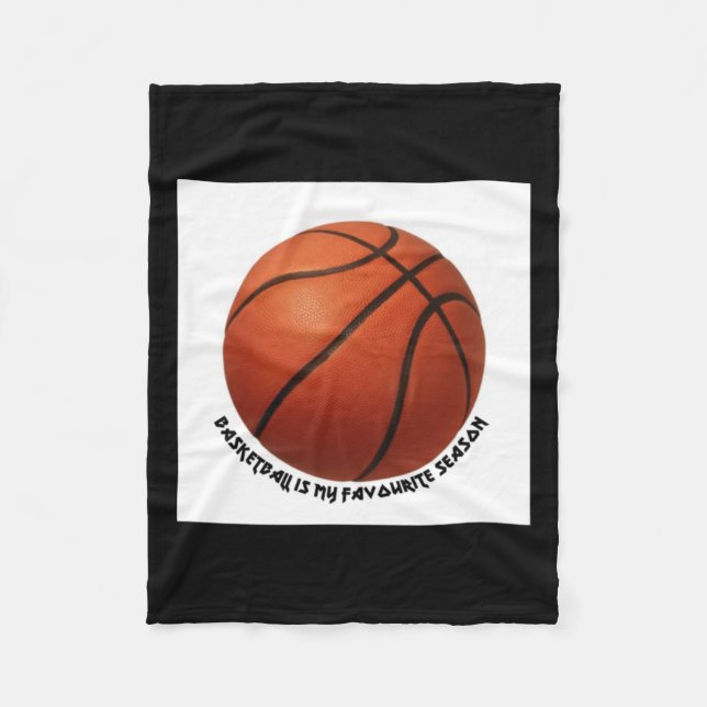 Couverture Polaire Le Basket-Ball Est Ma Saison Préférée Active (Devant)