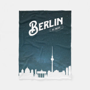 Couverture Polaire Le ciel de Berlin de nuit, Berlin, Allemagne