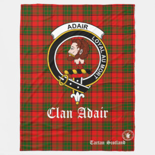 Couverture Polaire Le Clan Adair Tartan Scotland Fleece Blanket