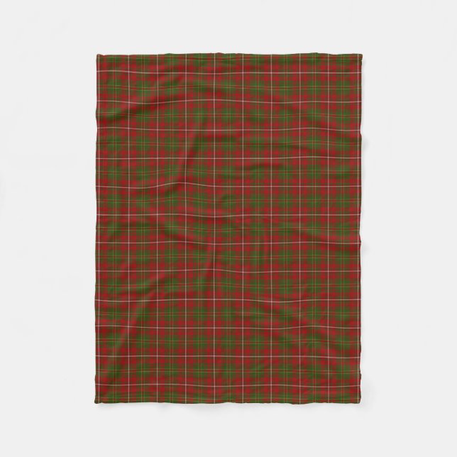 Couverture Polaire Le clan écossais font les foins le tartan (Devant)