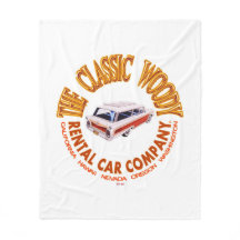 Le Classic Woody Rental Car Company Blanket