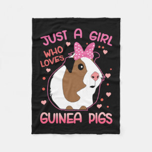 Couverture Polaire Le Cochon de Guinée, juste une fille qui aime les