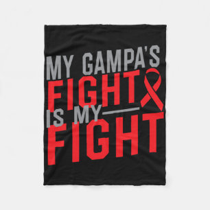 Couverture Polaire Le combat de mon Gampa est mon combat Sensibilisat
