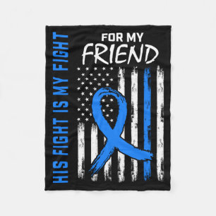 Couverture Polaire Le combat est un combat ami Colon Cancer Awareness