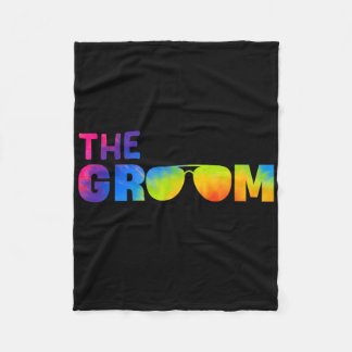 Couverture Polaire Le Cool Groom Tie Dye Shades Funny Bachelor Party