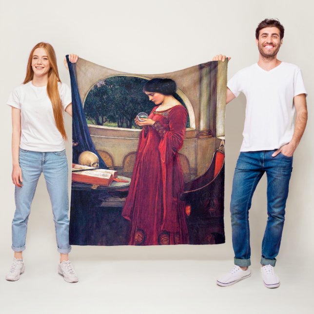 Couverture Polaire Le Crystal Ball, John William Waterhouse (En situation)