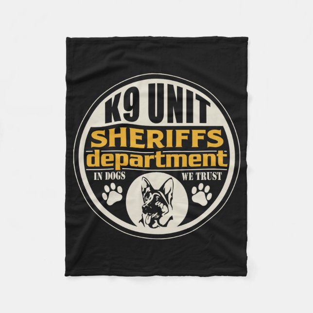 Couverture Polaire Le département de shérif de l'unité K9 (Devant)