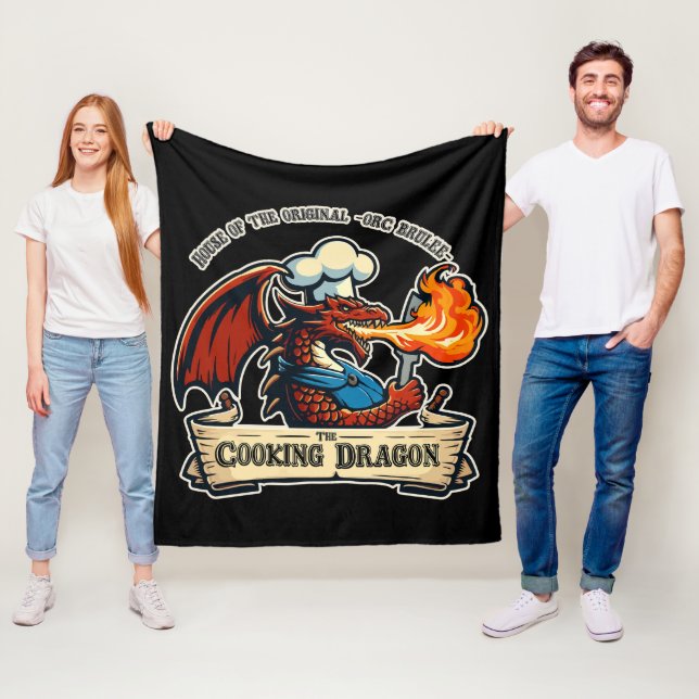 Couverture Polaire Le dragon de la Cuisine (En situation)