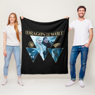 Couverture Polaire Le Dragon et le Wolf Daenerys & Jon Graphic