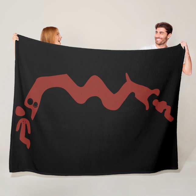 Couverture Polaire Le Dragon Rouge (En situation)