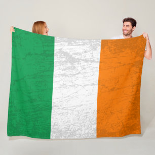 Couverture Polaire Le drapeau irlandais - Une tapisserie du patrimoin