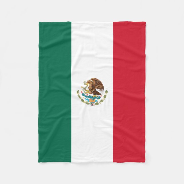 Couverture Polaire Le drapeau national mexicain (Devant)