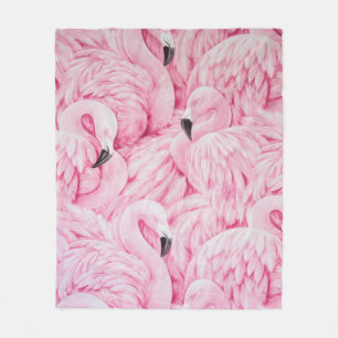 Couverture Polaire LE Flamant rose EST PARTOUT
