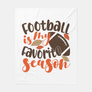 Couverture Polaire Le football est ma saison préférée