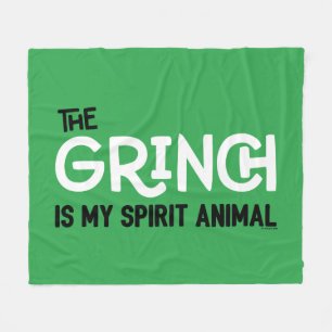 Couverture Polaire Le Grinch est mon animal spirituel Citation